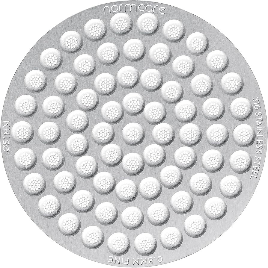 Normcore 51mm Puck Screen, 0.8mm Thickness, Lower Shower Screen, Reusable Metal Filter for 51mm P... | Amazon (US)