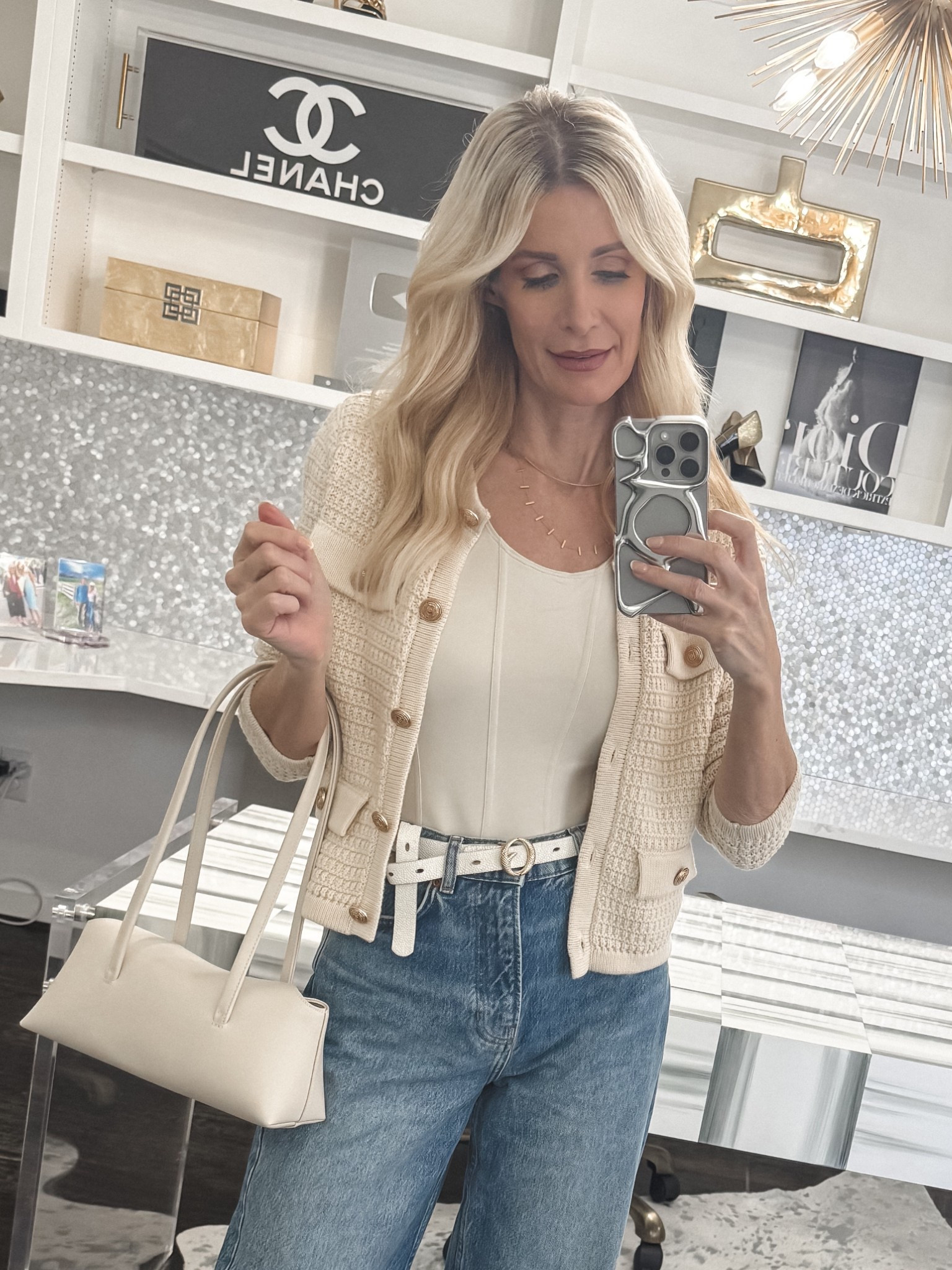 Loving this under $100 Cardigan with the gold luxe buttons! Trust me when I say it looks way more expensive than it really is! It runs tts, I’m wearing an XS. 

 

#LTKOver40 #LTKFindsUnder100 #LTKStyleTip
