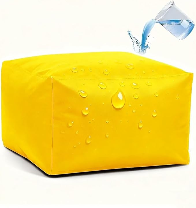 Outdoor Oxford Waterproof Square Pouf Ottoman Cover Footstool Without Filler Bean Bag Pouf Ottoma... | Amazon (US)