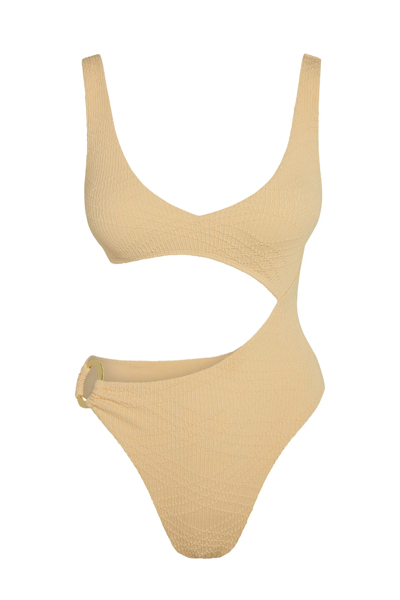 St. Barth's One Piece - Raffia Summer Plaid | Monday Swimwear