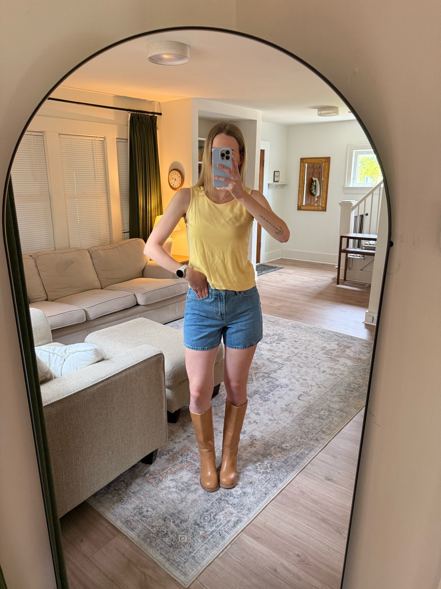 ootd! my tank is thrifted but I linked a similar one + my boots + shorts

#LTKmomlife #LTKootd #LTKSaleAlert