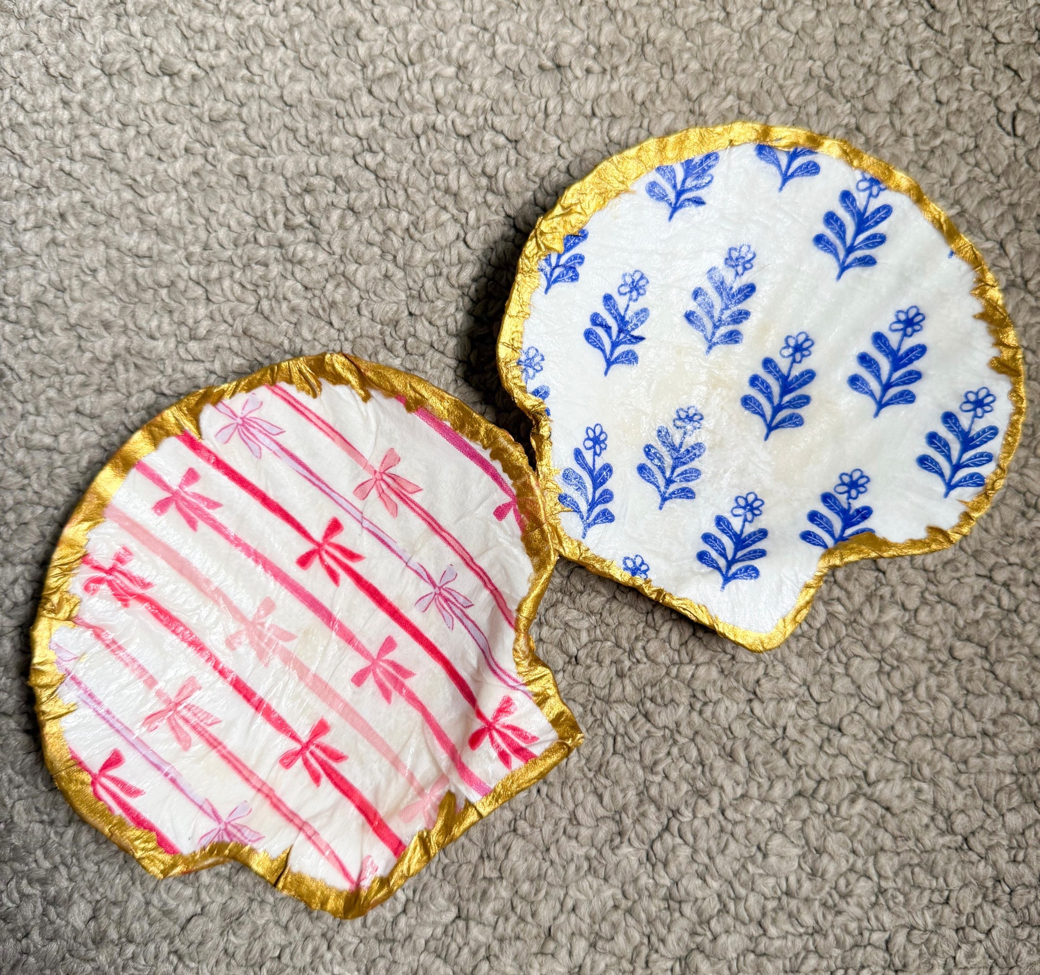 Crafting with scallop shells! These make gorgeous jewelry dishes and gifts! Fun for summer! Napkins are from HomeGoods, but I linked some other options!

Summer craft
Seashells
Jewelry
Jewelry dish
Home finds
Found it on Amazon
Bows
Kids craft
DIY

#LTKKids #LTKHome #LTKSeasonal