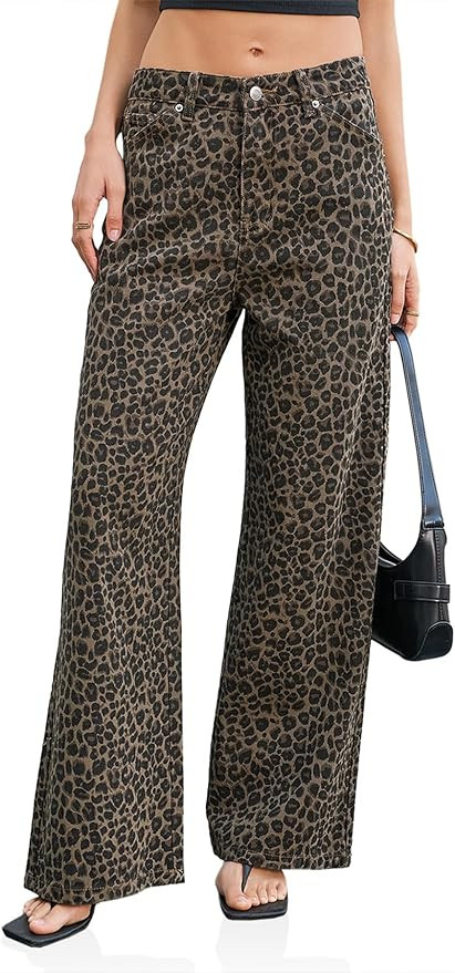 Cicy Bell Womens Wide Leg Baggy Jeans High Waisted Boyfriend Loose Denim Pants with Pockets | Amazon (US)