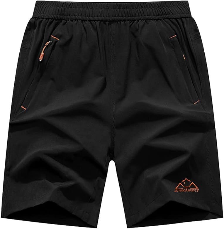 TBMPOY Men's Running Shorts Quick Dry Gym Outdoor Sports Zipper Pockets | Amazon (US)