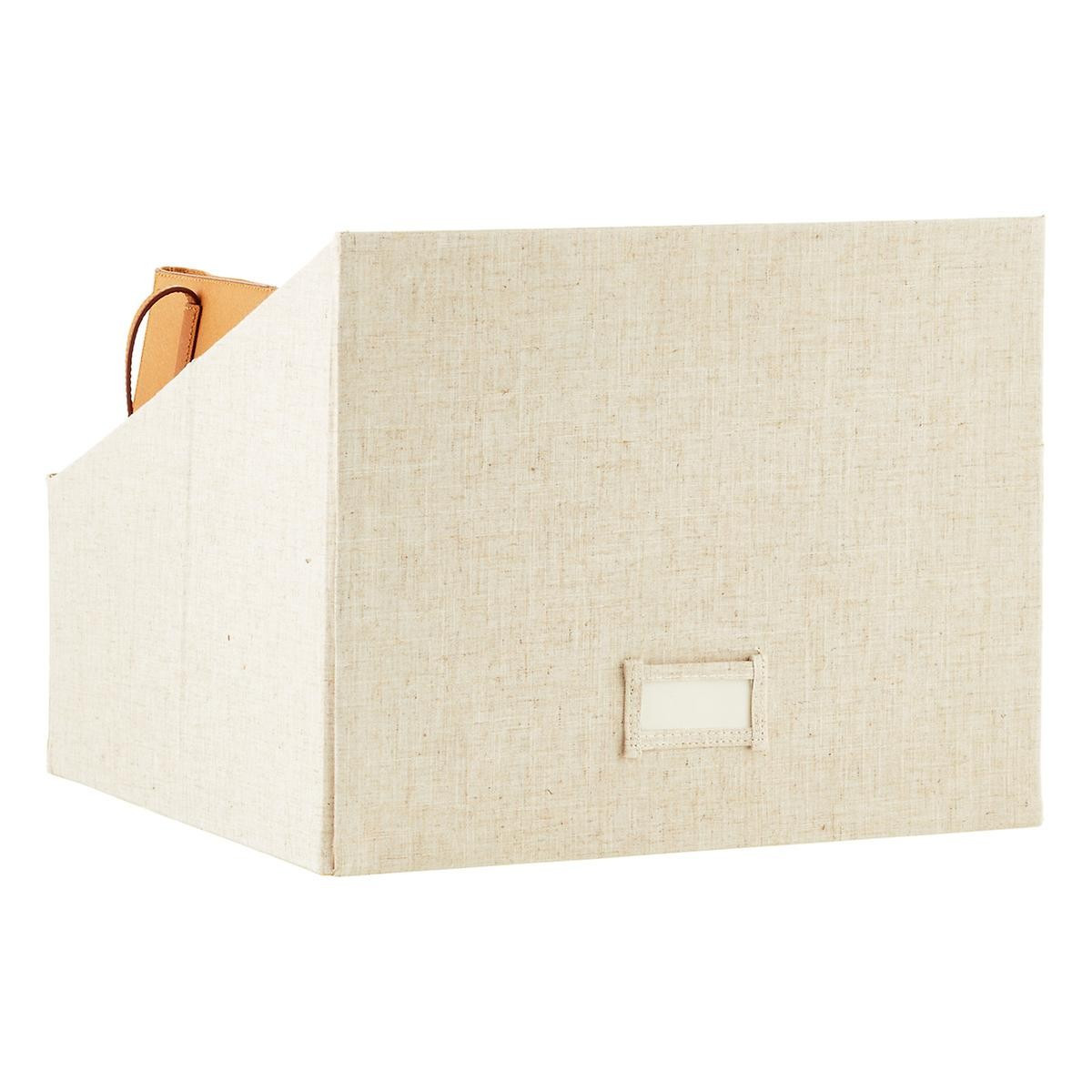 Linen Cambridge Purse Storage Bin | The Container Store