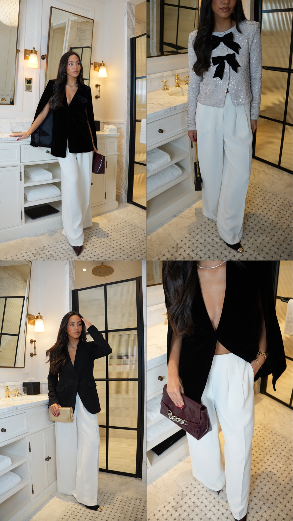 3 ways I’m wearing white tailored trousers for party season ✨ with @mintvelvet use the code OLIVIA15 for 15% off site wide

Black tie, party season, black suit, tailoring, sparkle season, partywear 

#LTKstyletip #LTKpartywear