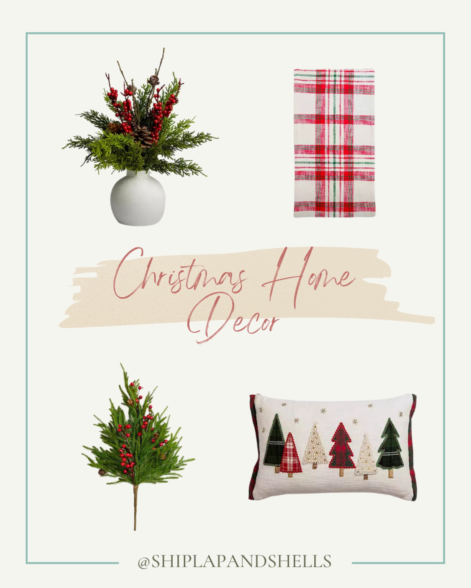 Shop these Christmas home decor finds! 


Cozy Christmas, neutral Christmas, holiday home decor, Christmas 2023, holiday decor, Christmas decor, white Christmas, Christmas gift ideas.


#LTKSeasonal #LTKHoliday #LTKfindsunder100