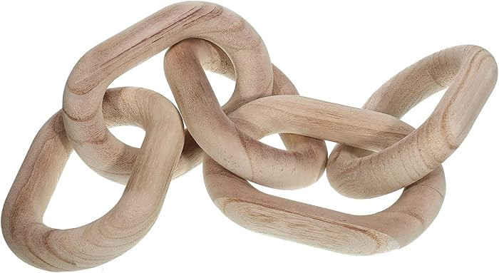 Decorative Wood Link Chain Wooden Chain Decor 5 Link Decoration for Family Party Home Office Deco... | Amazon (US)
