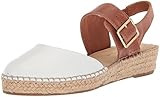 Bella Vita Women's CARALYNN Espadrille Wedge Sandal, White/TAN Leather, 10 N US | Amazon (US)