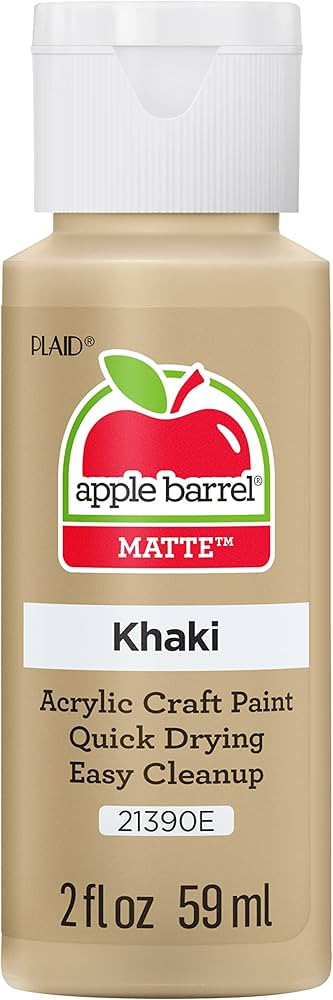 Apple Barrel Acrylic Paint in Assorted Colors (2 oz), 21390, Khaki | Amazon (US)