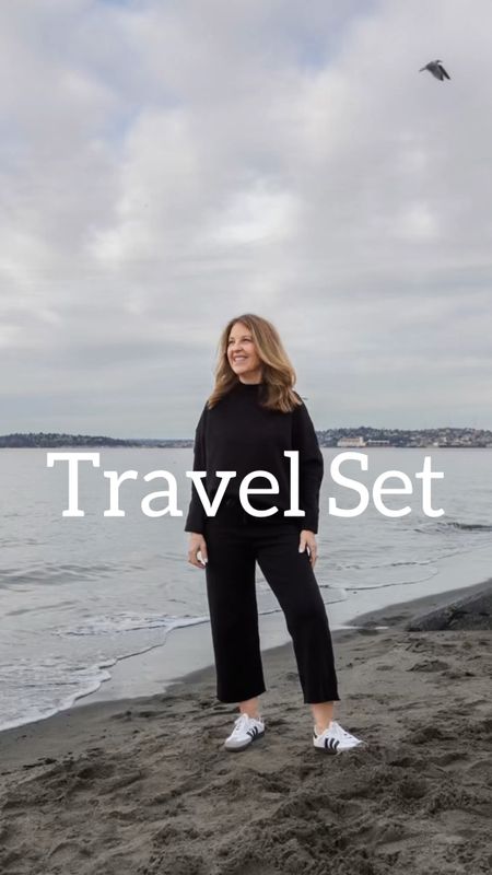 Where are you going?  
I'm ready for a vacation! 

I'm wearing a comfy matching travel set by Frank & Eileen. You will love wearing it at home and when traveling. 

#LTKtravel #LTKSeasonal #LTKover40