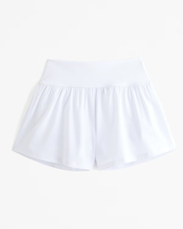 YPB motionTEK Hybrid Lined Flounce Short | Abercrombie & Fitch (US)