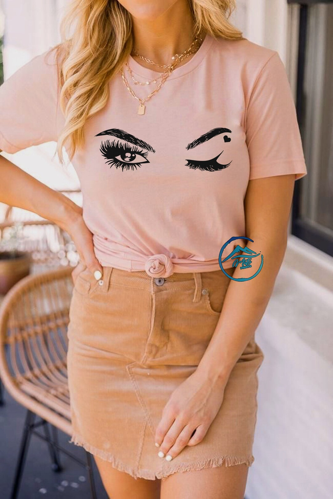 Wink T-shirt for Woman, Wink Shirt for Woman, Nice Gift, Woman Shirt, T-shirt for Woman, Tees, Fa... | Etsy (US)