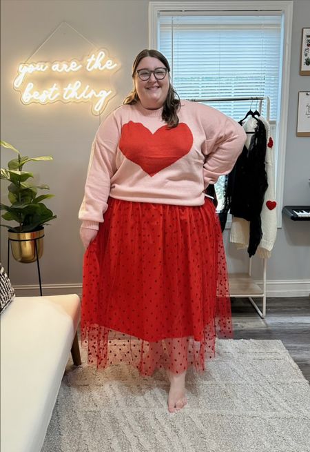 We love this outfit Caroline styled for Valentine’s Day! Would be so cute for date night or galentine’s!! Caroline is wearing a 4X on top and a 26-28 in the skirt! 40% OFF with code YEAPLEASE! Eloquii has the cutest stuff. 

#LTKcurves #LTKsalealert #LTKSeasonal