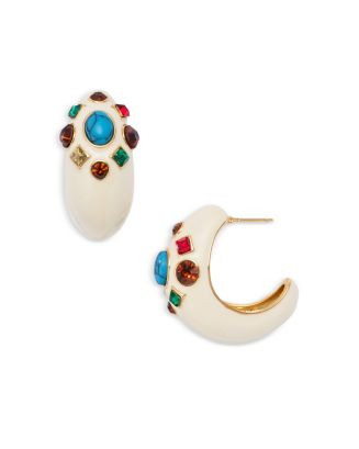 AQUA Mixed Stone Half Hoop Earrings - Exclusive    | Bloomingdale's Jewelry & Accessories | Bloomingdale's (US)