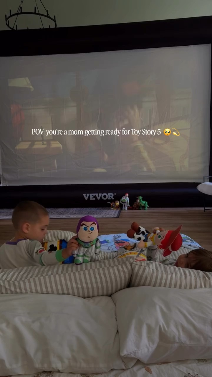 Of course we have to watch all of the Toy Story movies to get ready for Toy Story 5 🥹💫❤️ I think this might be a core memory for all of us 🤍 #motherhood #motherhoodmagic #corememories #toystory5 #toystory