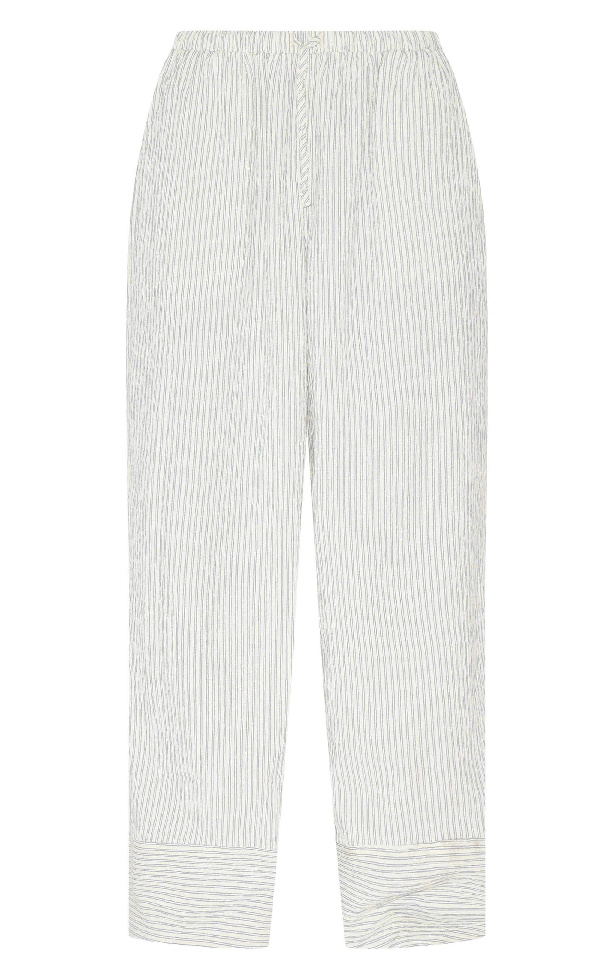 Sage Green Woven Textured Striped Straight Leg Pants | PrettyLittleThing US