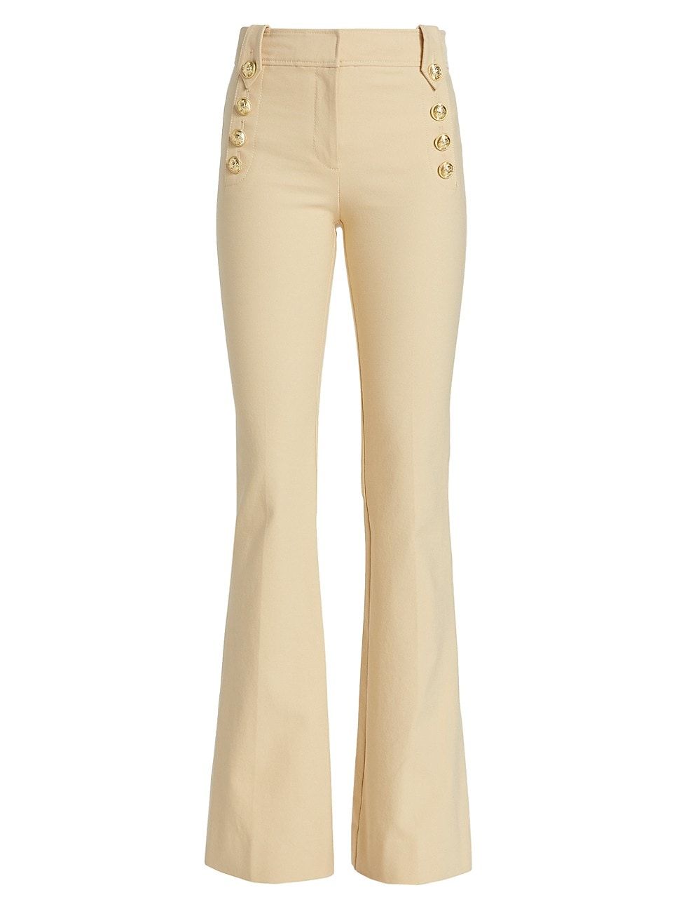 Women's Robertson Low-Rise Stretch Flare Jeans - Light Khaki - Size 12 | Saks Fifth Avenue