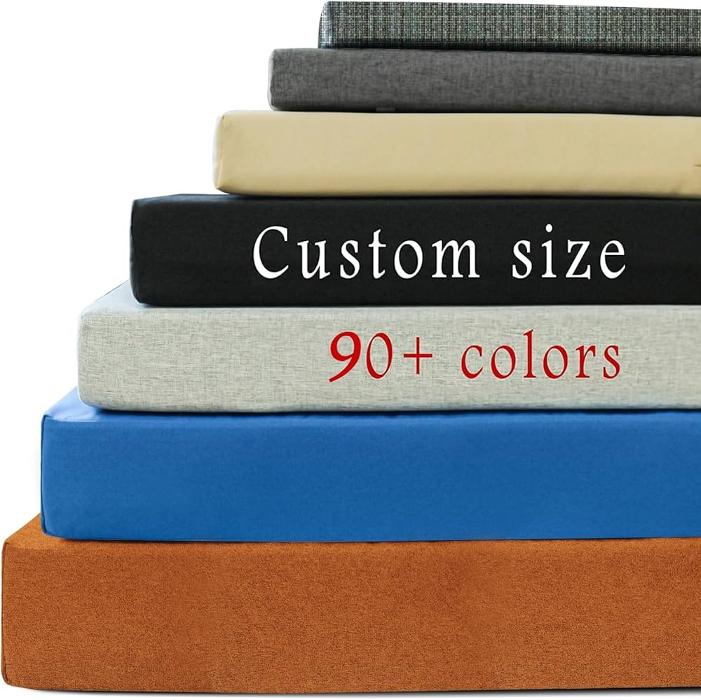 ROFIELTY Custom Size Bench Cushion for Indoor/Outdoor Patio Furniture/Window Seat 90+ Colors to C... | Amazon (US)
