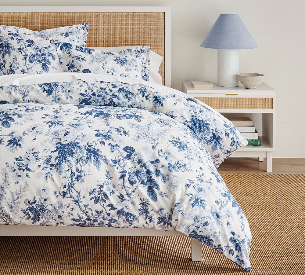 Garden Floral Percale Duvet Cover | Pottery Barn (US)