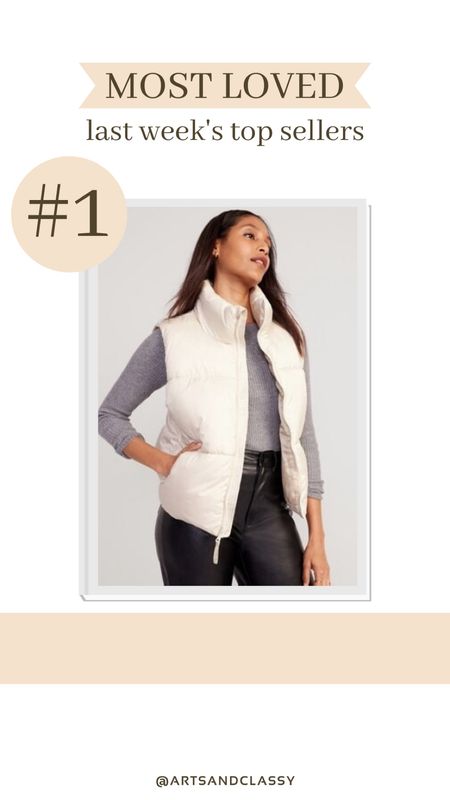 This quilted puffer vest is this weeks best seller! It’s so cute for a winter outfit. It’s on sale now under $30!

#LTKSeasonal #LTKsalealert #LTKstyletip