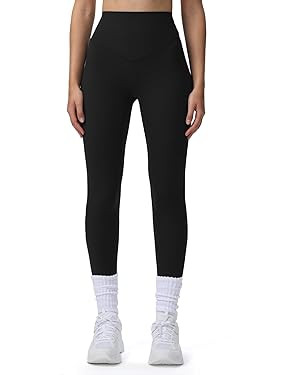 Aoxjox High Waisted Workout Breeze Leggings for Women Tummy Control Buttery Soft Yoga Pants | Amazon (US)