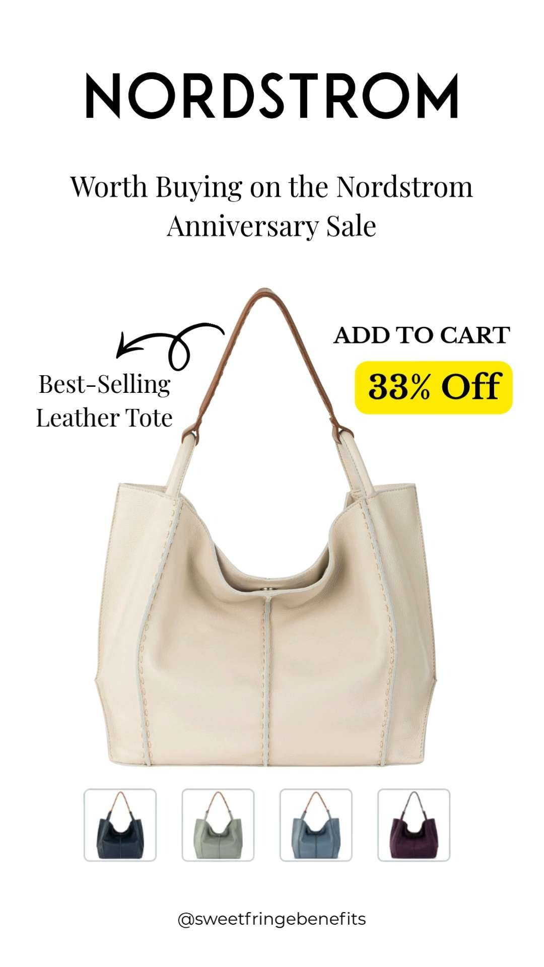 This best-selling leather tote is one of the smartest buys in the Nordstrom Anniversary Sale! With a timeless design, roomy interior, and versatile color options, it's the perfect everyday bag for work, travel, and weekends. Bonus—it's 33% off!

💡 LTK MADE EASY
❤️ Heart = Support my posts!
🔖 Save = Get sale & restock alerts
📋 Lists = Keep favorites organized
📲 Share = Send lists and products to a friend. Hello, Christmas List!
💬 Comment = Ask me anything about what I'm wearing.:-) 

 #LTKSeasonal #LTKActive #LTKOver40