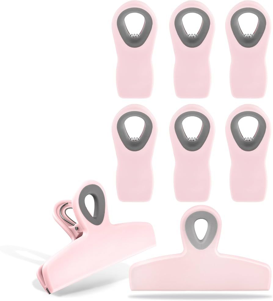 COOK WITH COLOR Set of Eight Bag Clips, 2 Large Heavy Duty Chip Clip and 6 Refrigerator Magnet Cl... | Amazon (CA)