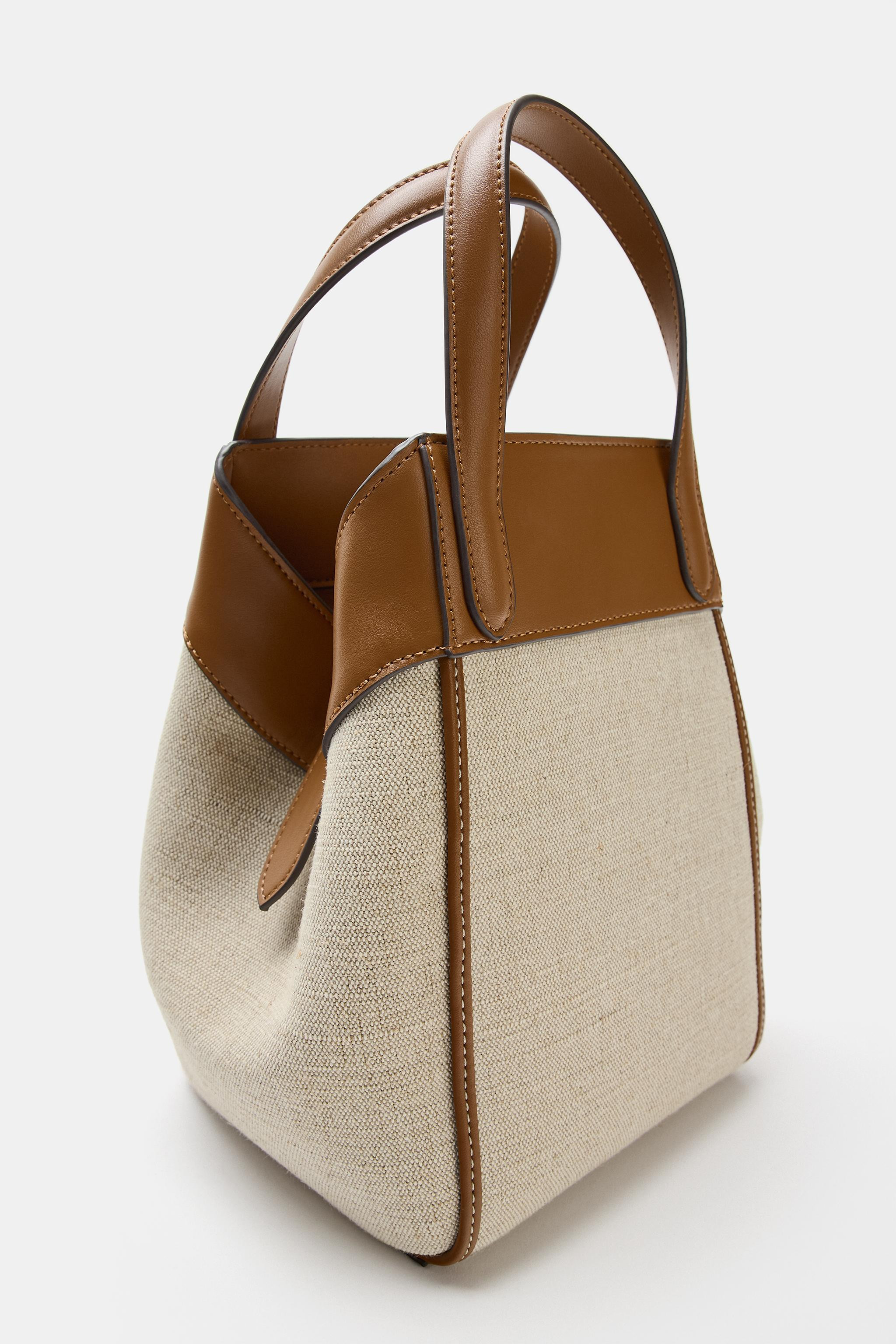 BORSA A TRACOLLA CANVAS | Zara US