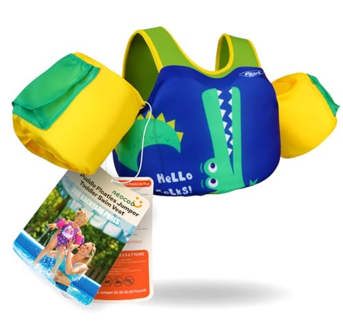 Puddle Float Jumper 20-30-50-60-70 Pounds, Toddler Swim Vest for 1-3-5-6-9 Years Old, Pool Floats... | Amazon (US)