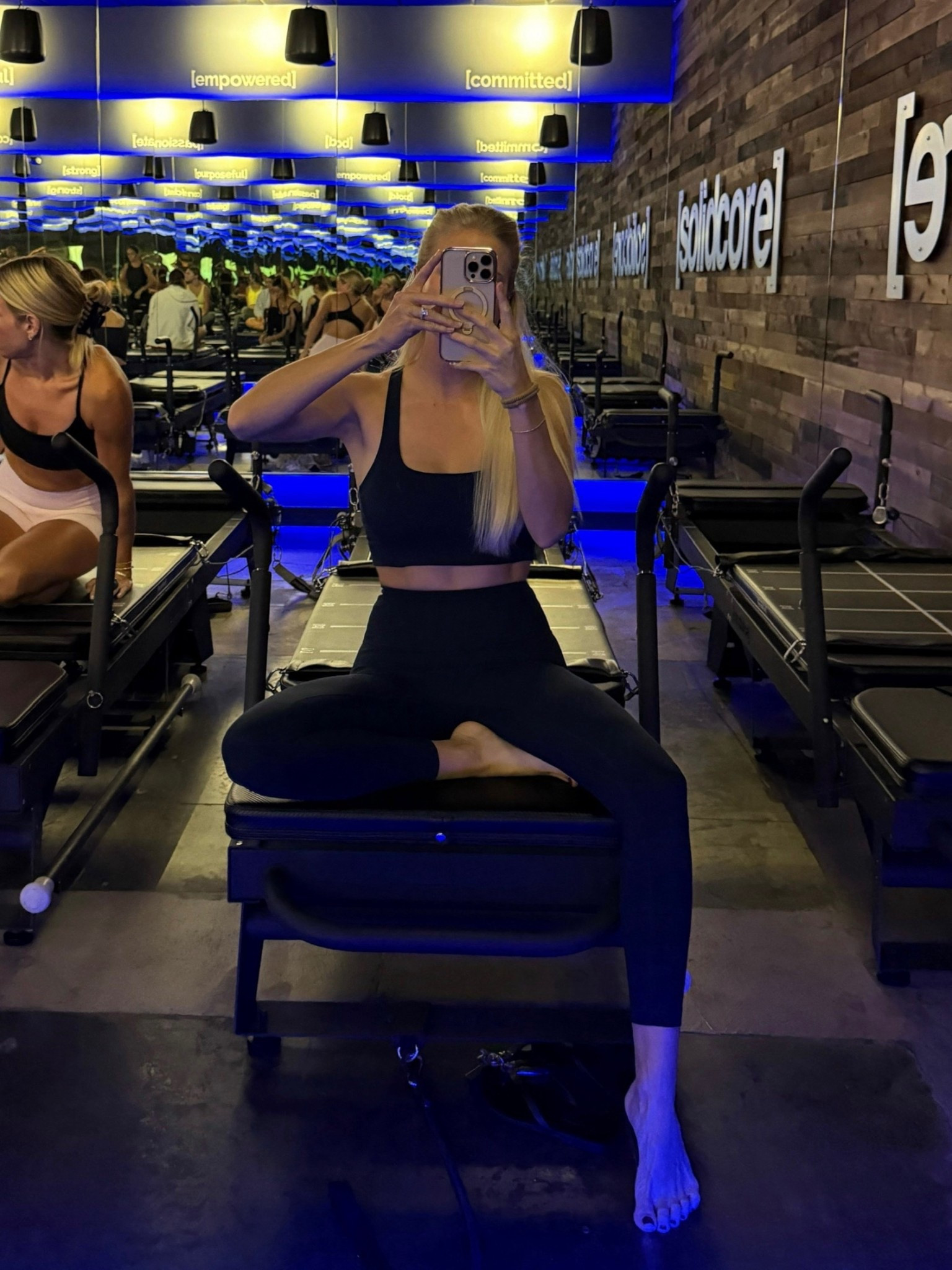 Wearing a med in top (midnight navy), size 4 in leggings (true navy, length 25”). 

Workout wear, Pilates outfit, active wear, active set

#LTKSeasonal #LTKActive #LTKStyleTip