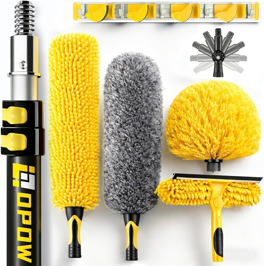 20 Foot High Ceiling Duster Kits with 5-12ft Heavy Duty Extension Pole | Amazon (US)