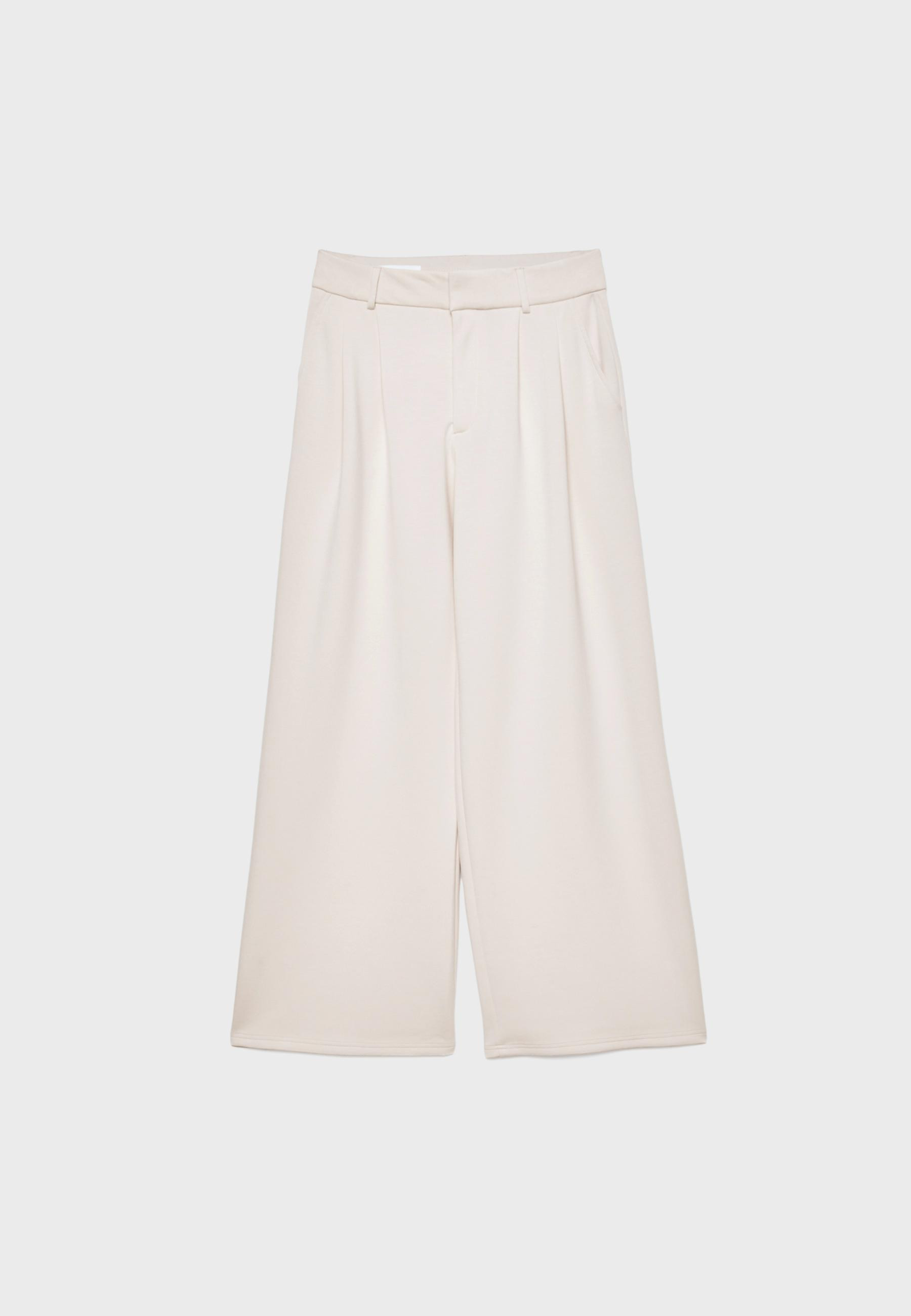 Soft-touch dress trousers - Women's fashion | Stradivarius United Kingdom | Stradivarius (UK)