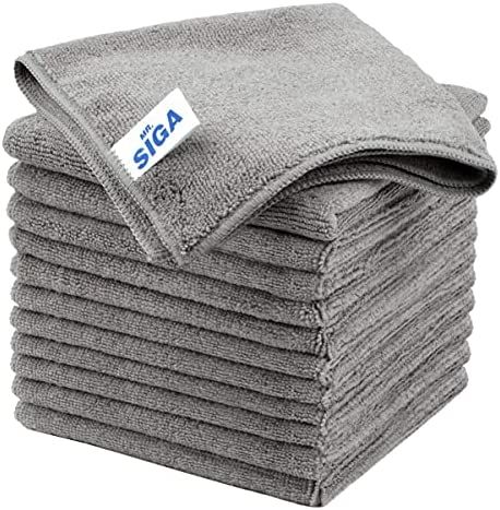 MR.SIGA Microfiber Cleaning Cloth, All-Purpose Microfiber Towels, Streak Free Cleaning Rags, Pack... | Amazon (US)