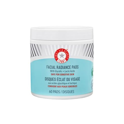 First Aid Beauty - Facial Radiance Pads with Glycolic & Lactic Acids, Daily Exfoliating pads with... | Amazon (US)