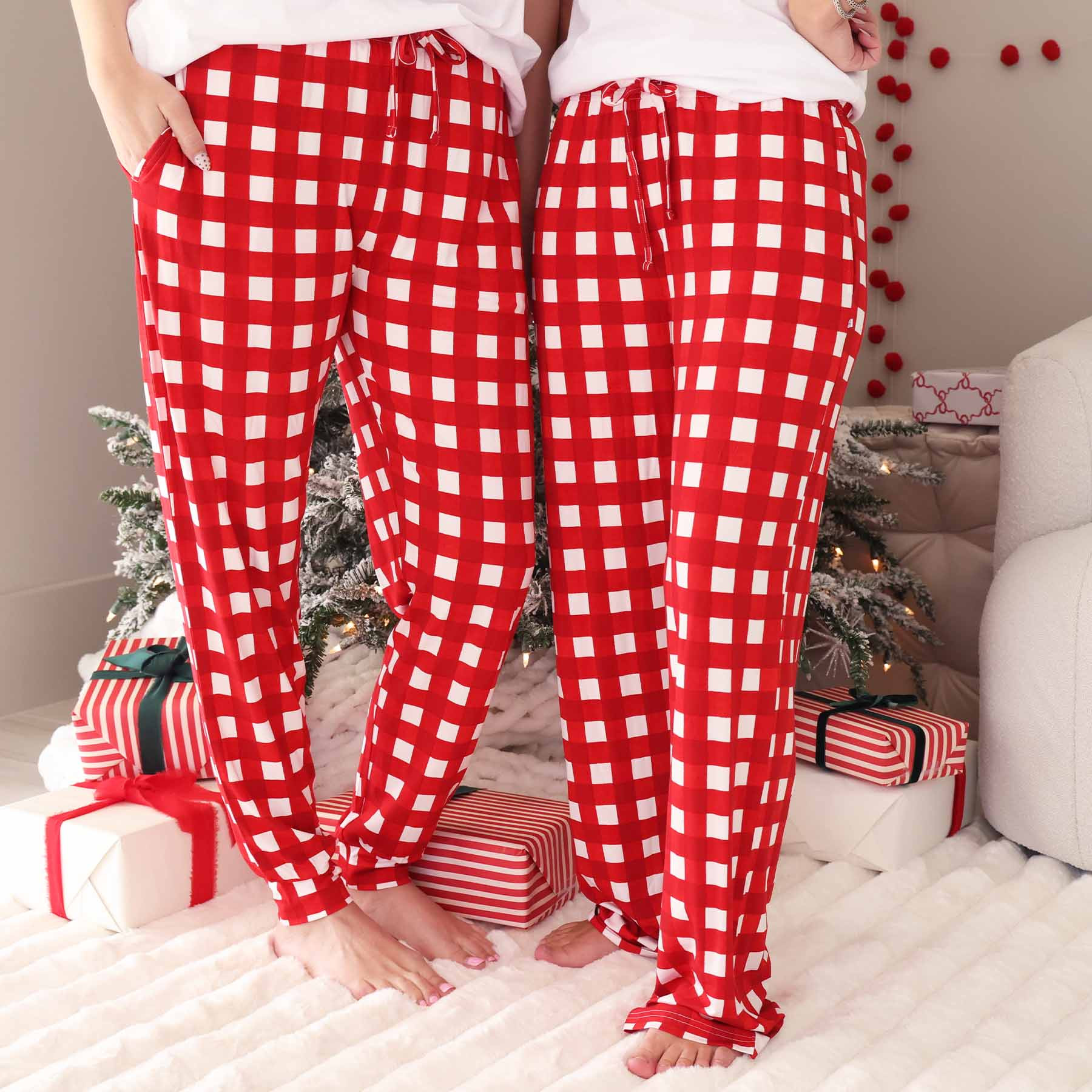 Checking It Twice Unisex Adult Pajama Pants | Caden Lane