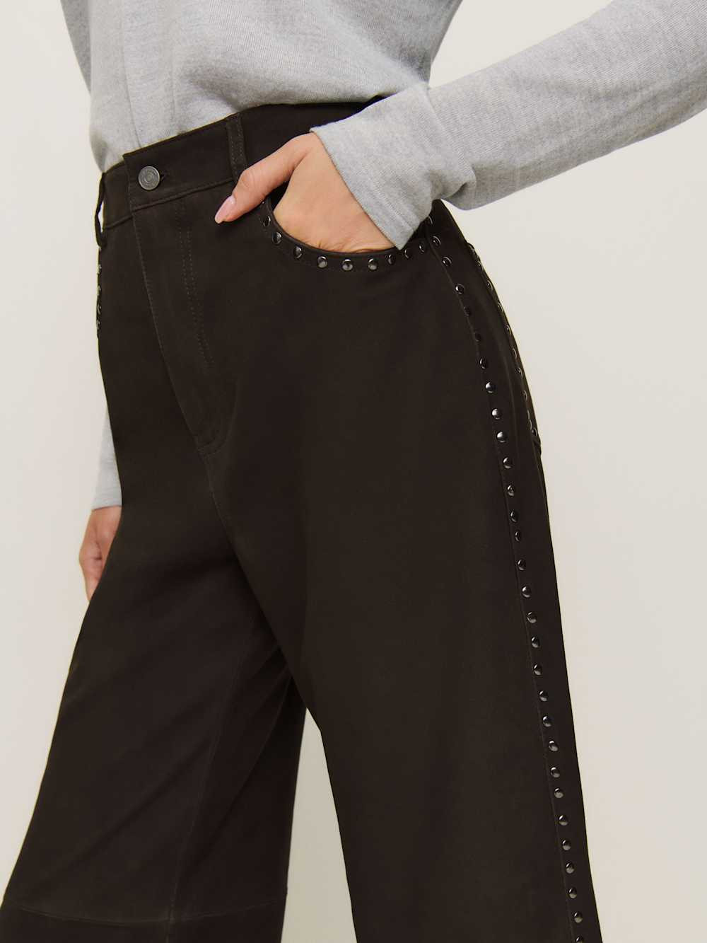 Veda Kennedy Studded Leather Pant | Reformation (Global)