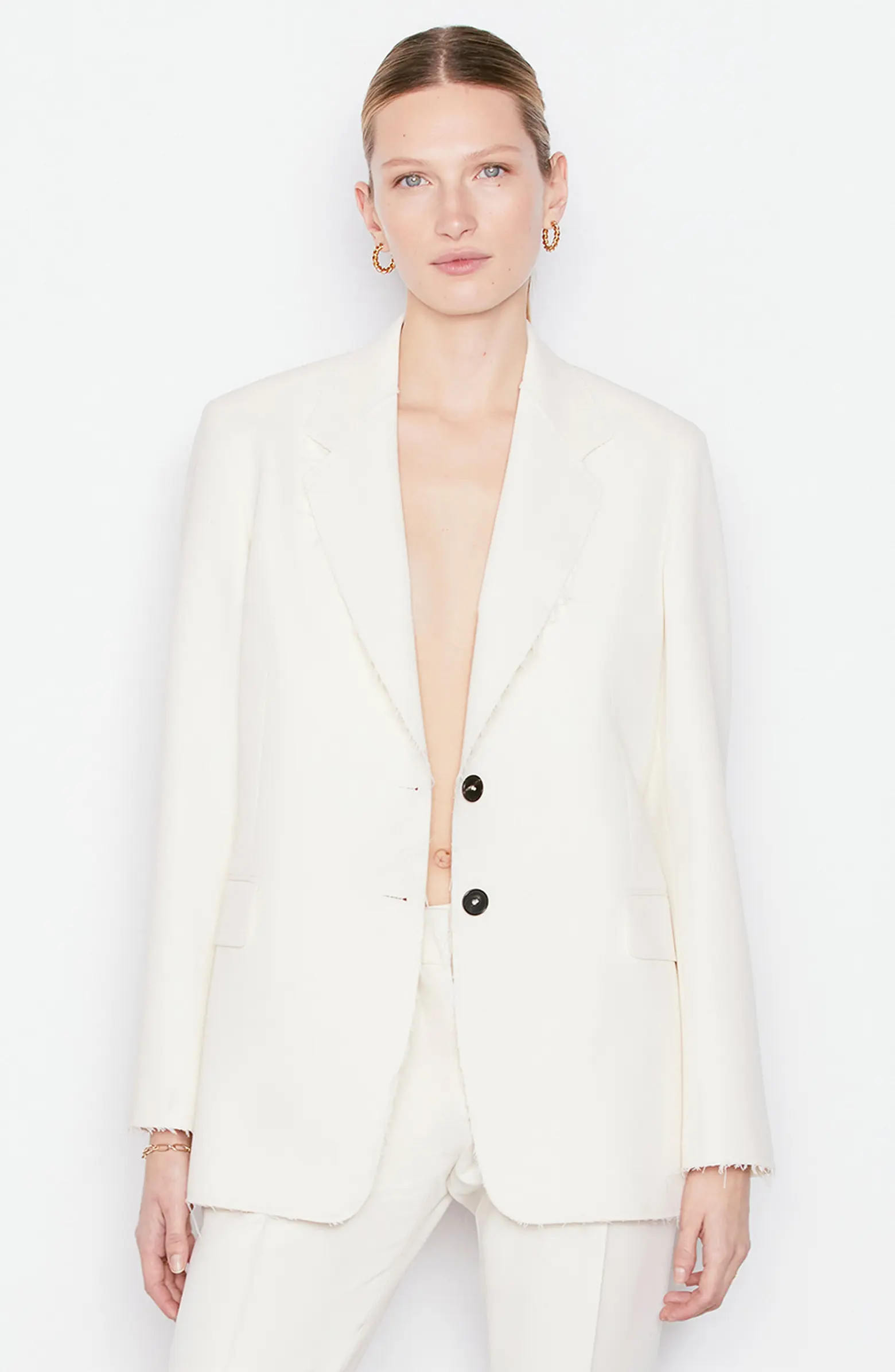 Oversized Raw Edge Blazer | Nordstrom