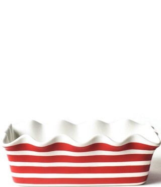 Red Stripe Ruffle Loaf Pan | Dillard's