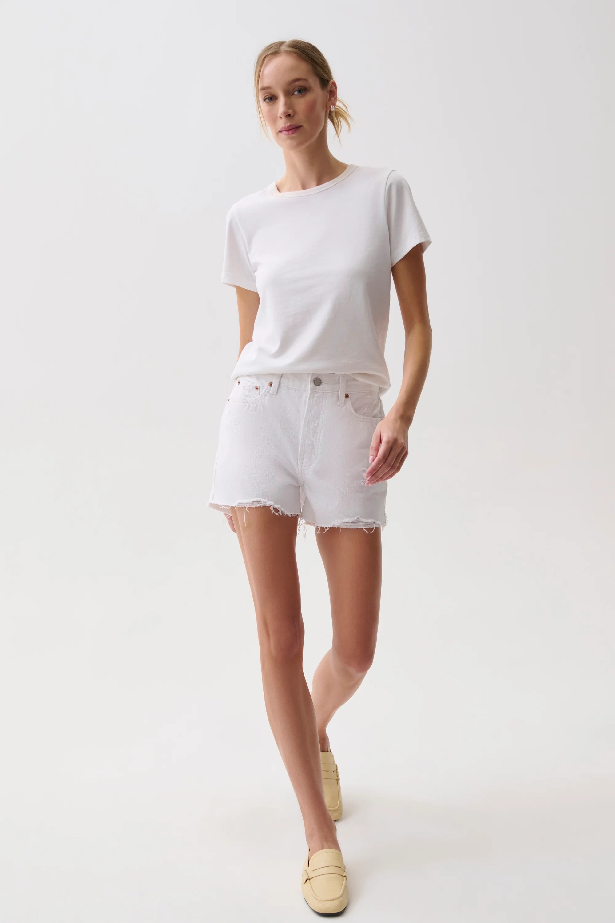 Nova High Rise Short - Luxe White Vintage | Pistola Denim