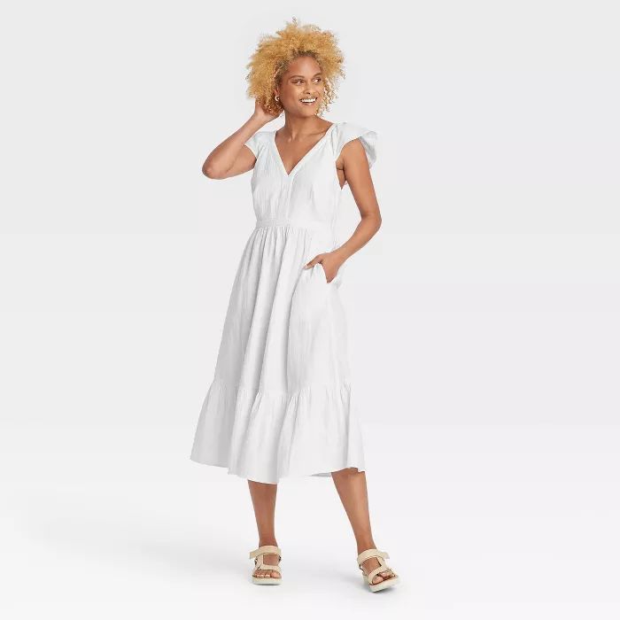 Women's Ruffle Tank Dress - Universal Thread™ | Target