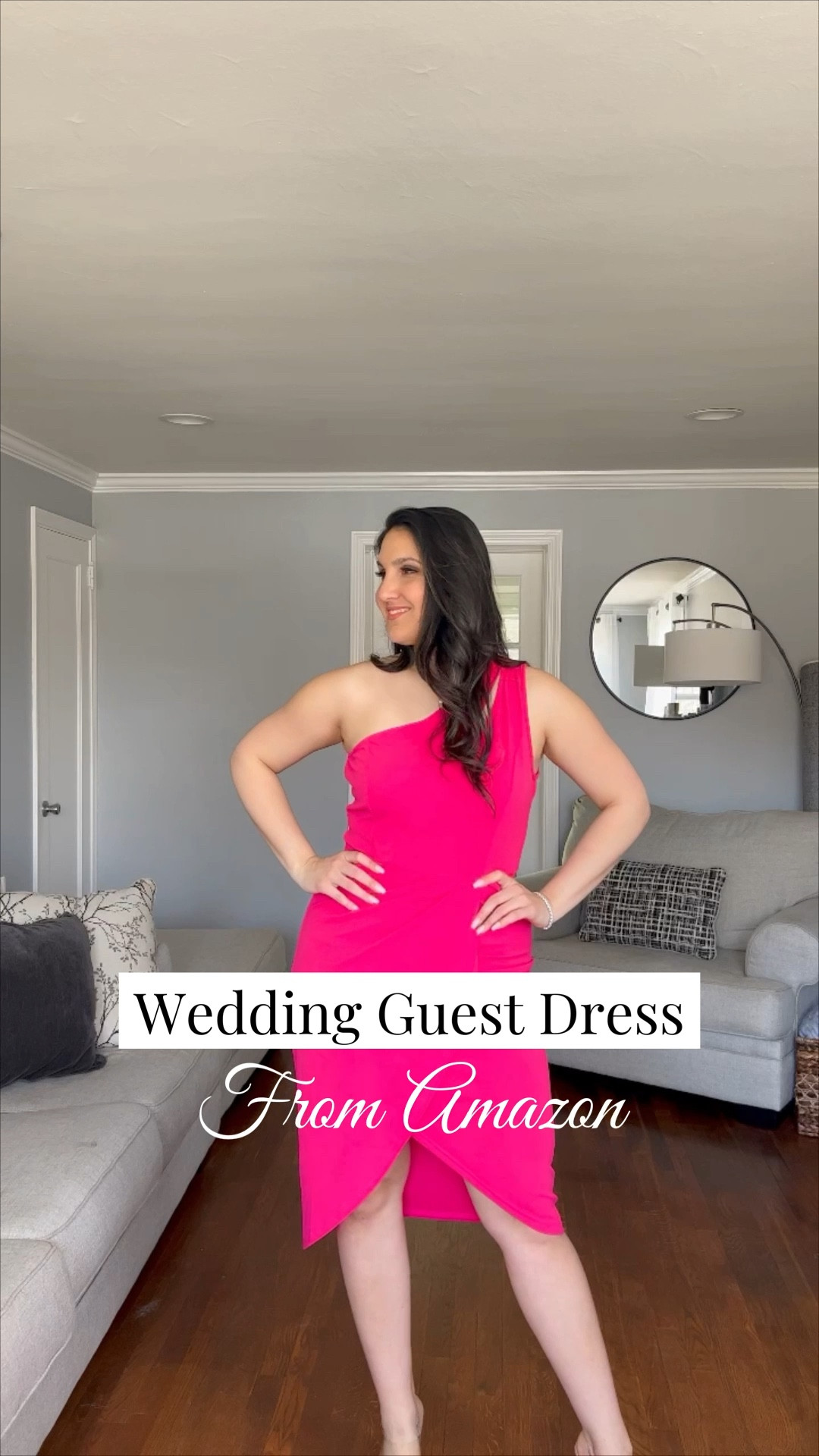 Get the perfect wedding guest dress 😍😍 This material is amazing! It’s nice and thick to help suck you in at all the right places 🫶🏼 

I’m 5’8” wearing a size L

#LTKunder50 #LTKwedding #LTKFind