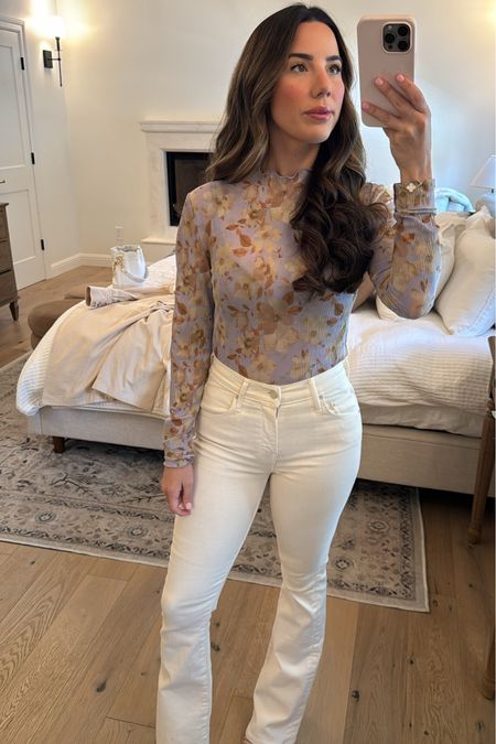 Cute Spring going out outfit for date night or a daytime event. I’m wearing a size extra small in the top. 

Shoes run to true to size and under $60!🤍

#LTKfindsunder100 #LTKstyletip #LTKfindsunder50