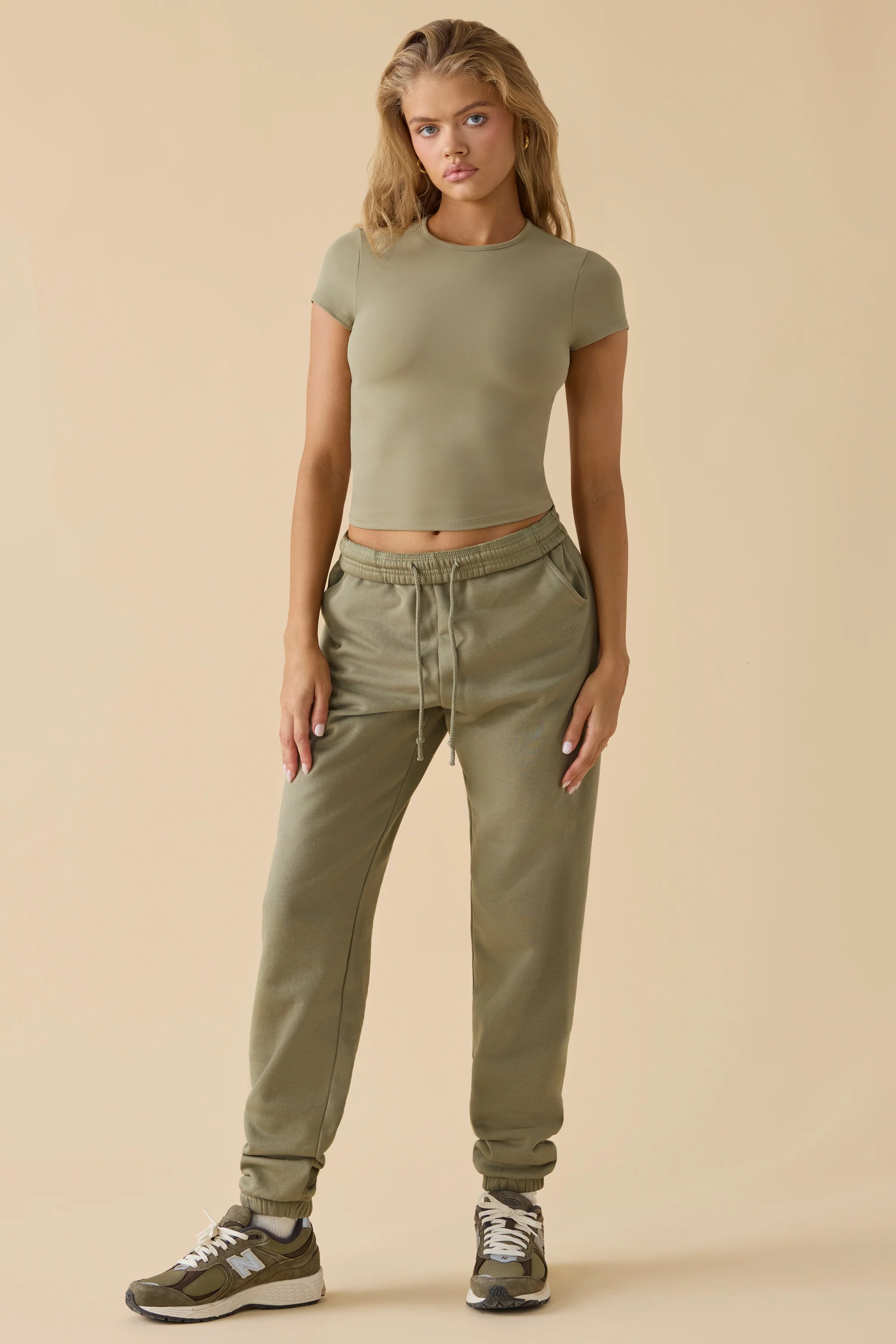 Soft Active Short Sleeve Tee in Soft Olive | Oh Polly