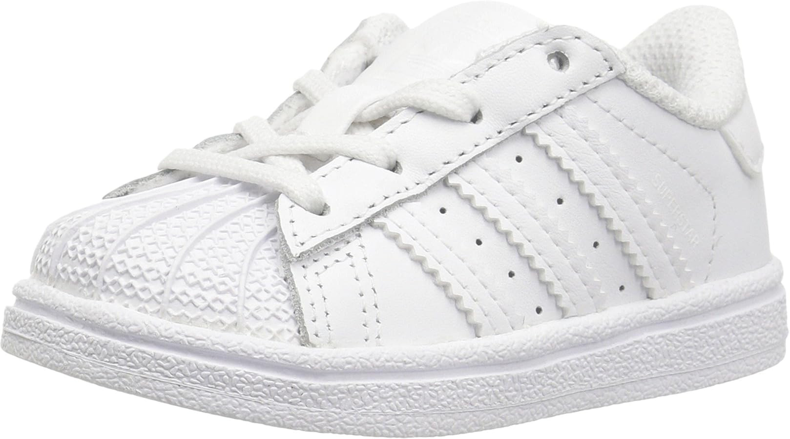 adidas Originals boys Superstar Sneaker, White/White/White, 7 Toddler US | Amazon (US)