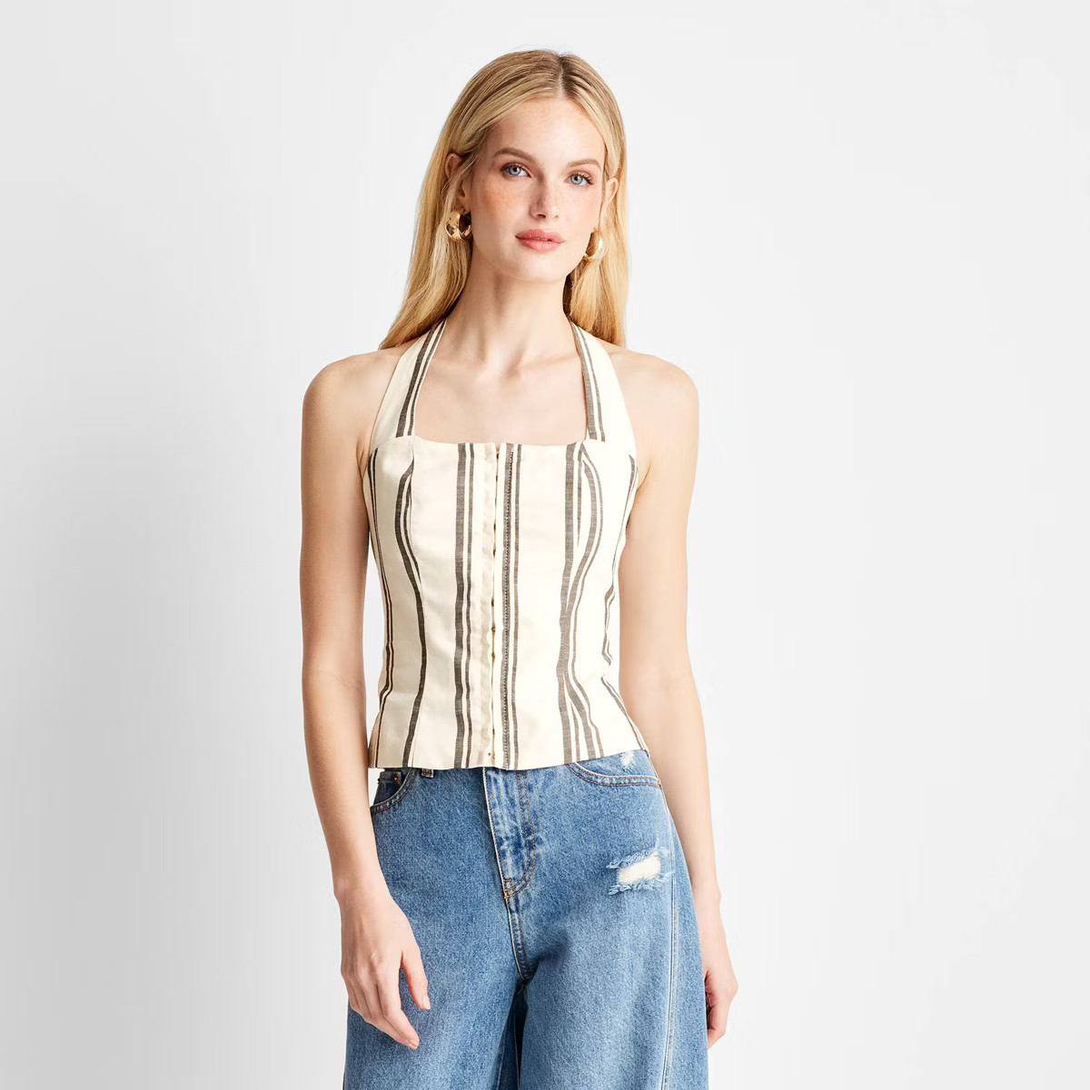 Women's Tie Neck Halter Top - Future Collective™ with Jenee Naylor | Target