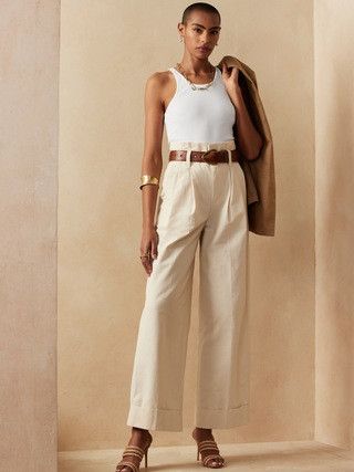 Petite Ribbed Racerback Tank | Banana Republic (US)