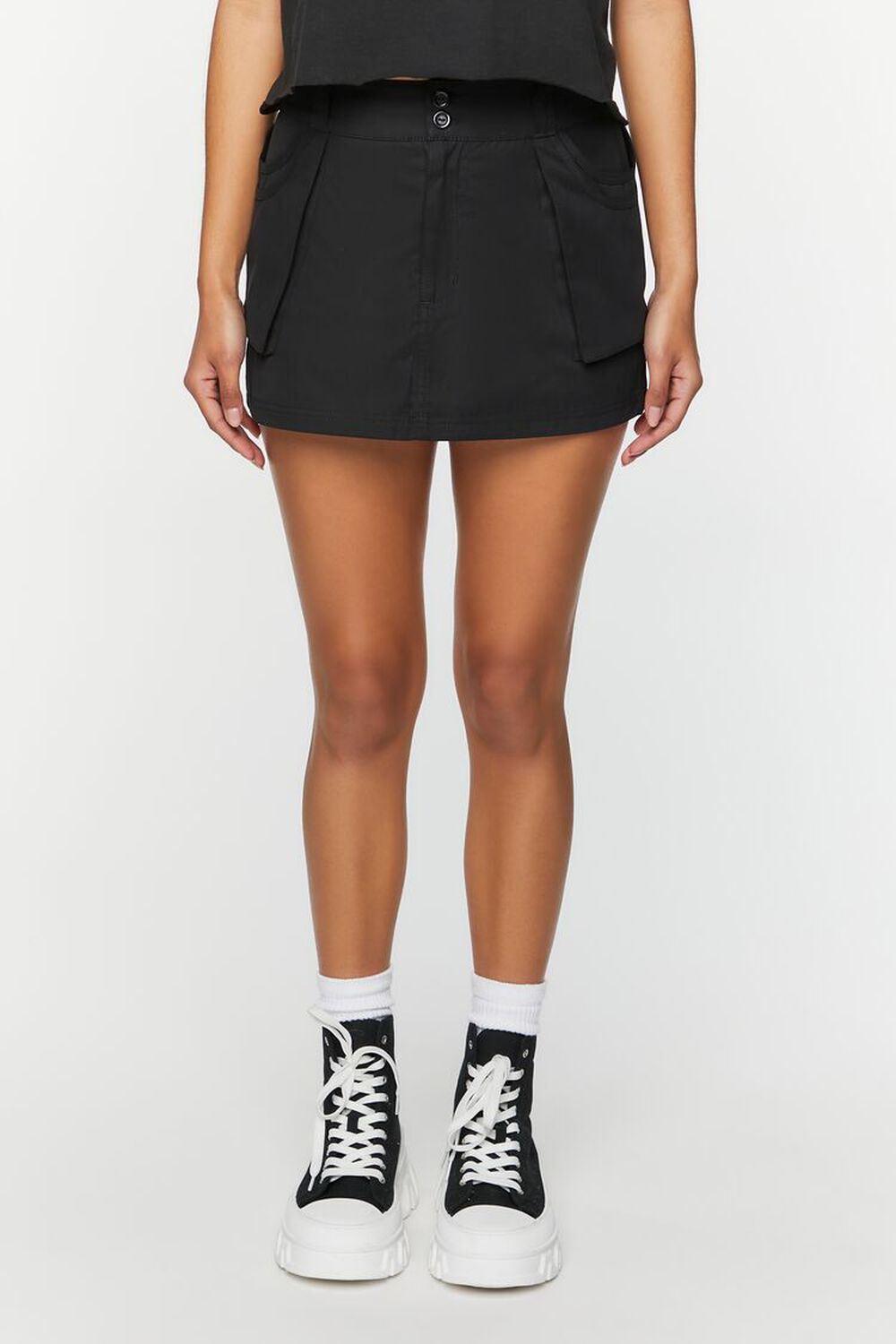 Patch Pocket A-Line Mini Skirt | Forever 21 (US)