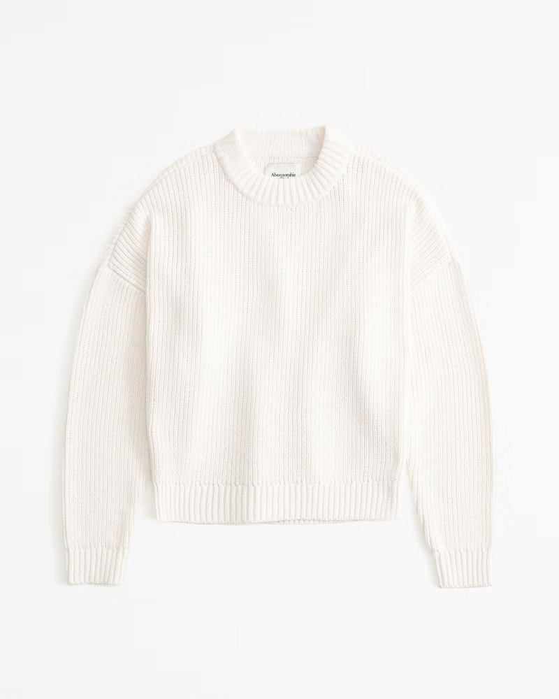 Chenille Crew Sweater | Abercrombie & Fitch (US)