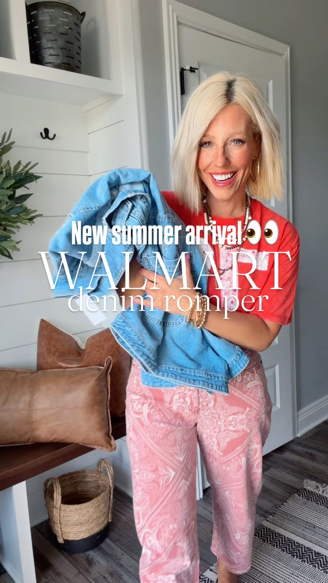 POV: you found the perfect denim romper for every summer plan ☀️💙 From brunch dates to beach trips, concerts, errands, and summer vacations… this Walmart fashion find does it ALL. The fit, the comfort, the styling options = obsessed. 🙌✨

Pair it with sneakers for a casual mom-on-the-go look or dress it up with wedges and layered jewelry for date night 💫 This is the kind of affordable fashion piece that makes getting dressed EASY.
⬇️⬇️⬇️
Romper size small (runs big)
Tee medium 
Jeans sized down to a 2 (runs big)

#WalmartFashion #WalmartFinds #DenimRomper #SummerStyle #AffordableFashion #SummerOutfits #MomStyle #CasualChic #FashionFinds #OOTD #SummerFashion #WalmartStyle #DenimStyle #EverydayFashion #FashionReels #StyleInspo #CuteOutfits #VacationStyle #TrendingFashion #RomperSeason

#

#LTKSaleAlert #LTKSeasonal #LTKootd